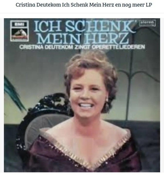 Cristina Deutekom Ich Schenk Mein Herz en nog meer vinyl lp, Opera of Operette, Ophalen of Verzenden, Zo goed als nieuw, 12 inch