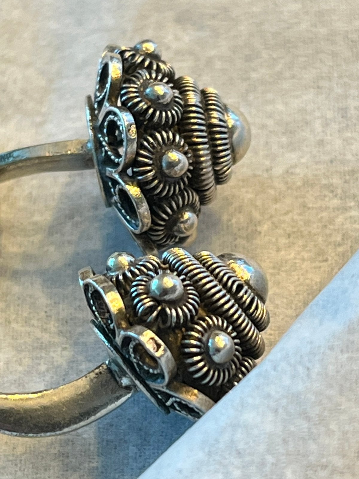Antieke zilveren manchetknopen zeeuwe knop - klederdracht, Sieraden, Tassen en Uiterlijk, Antieke sieraden, Verzenden, Zilver