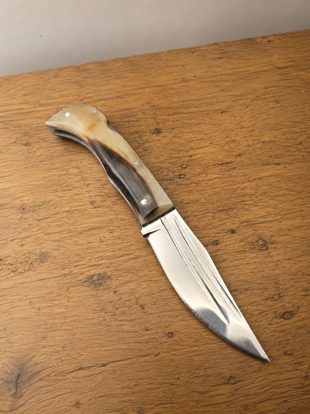 Handgemaakt EDC Zakmes met Ramshoorn Handvat, Ophalen of Verzenden
