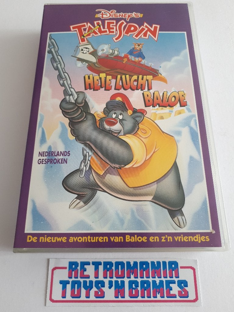 vhs disney - talespin: hete lucht baloe, Cd's en Dvd's, Alle leeftijden, Verzenden, Gebruikt, Overige typen