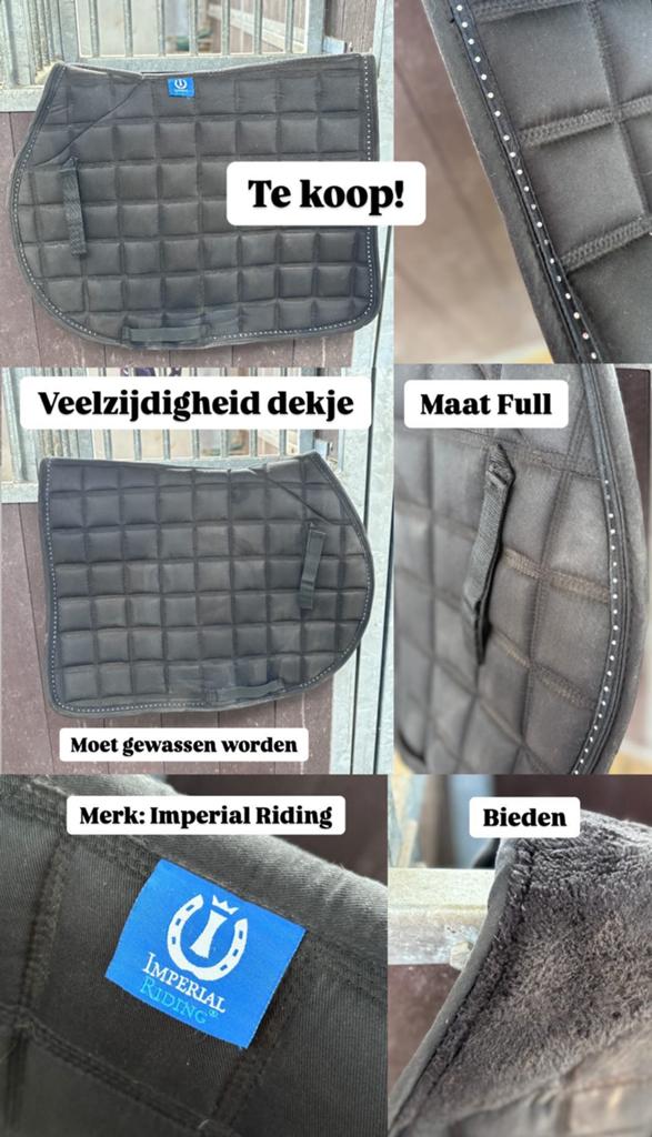 Veelzijdigheid dekje imperial riding zwart maat full, Ophalen of Verzenden, Gebruikt, Recreatie
