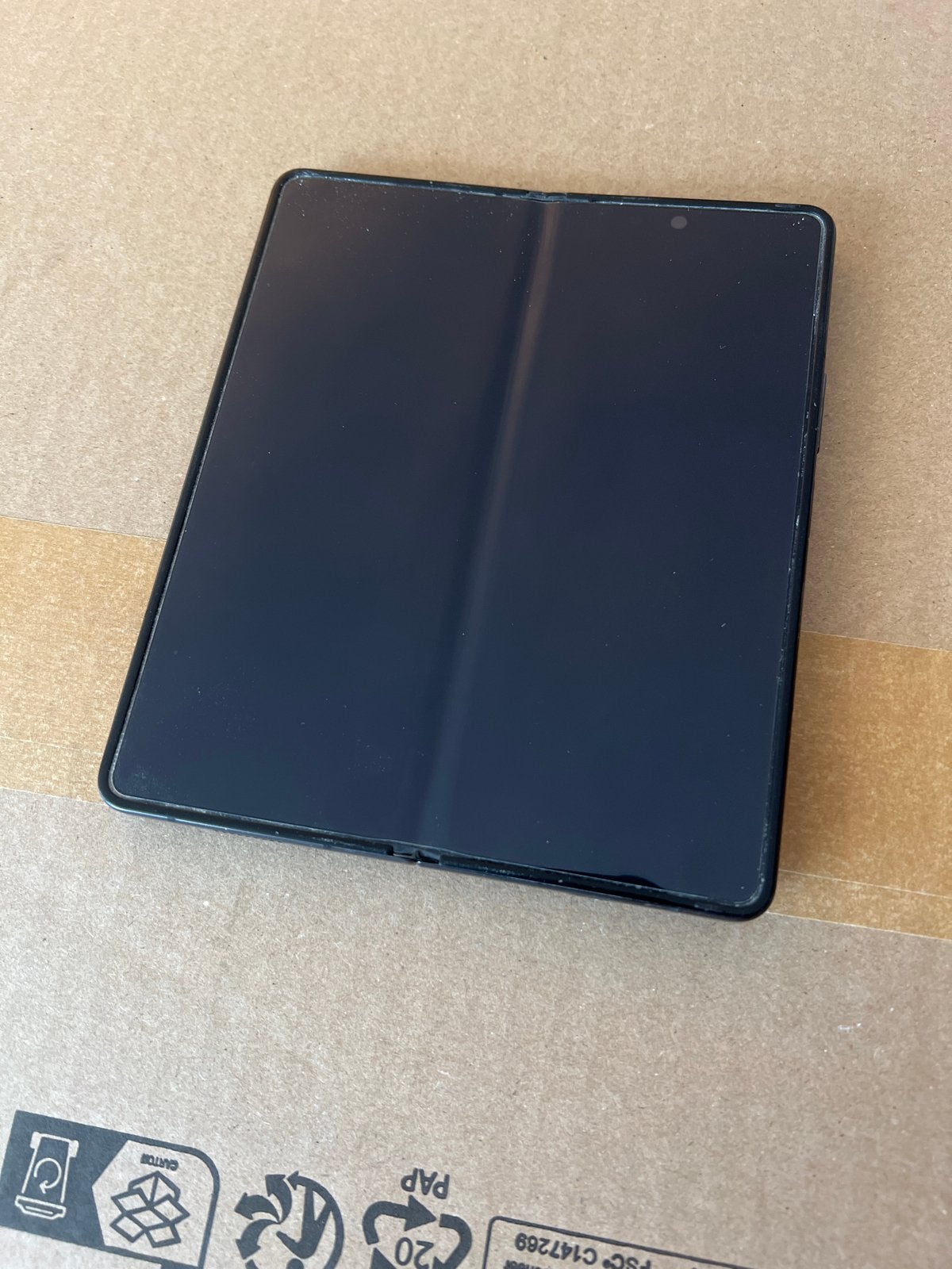 Samsung Galaxy Z Fold 5 - gebruikt zonder doos en lader, Telecommunicatie, Mobiele telefoons | Samsung, Ophalen, Zwart, Touchscreen
