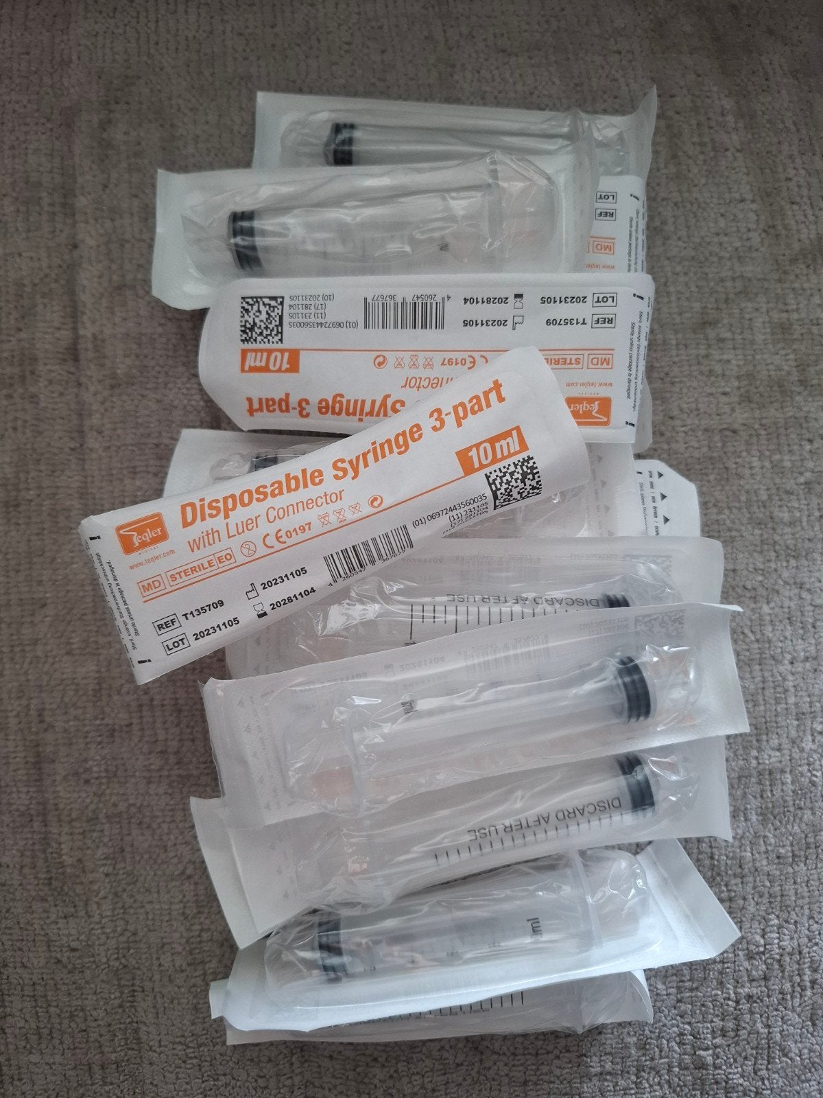 15 spuiten 10 ml ongeopend, Ophalen of Verzenden, Nieuw