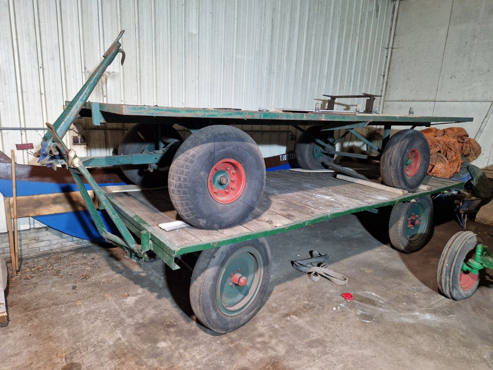 platte wagen, Ophalen, Transport