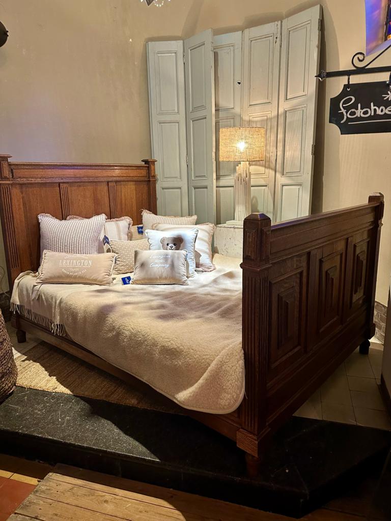 Prachtig houten twijfelaar bed, landelijke engelse stijl, Ophalen, Gebruikt, -, Twijfelaar