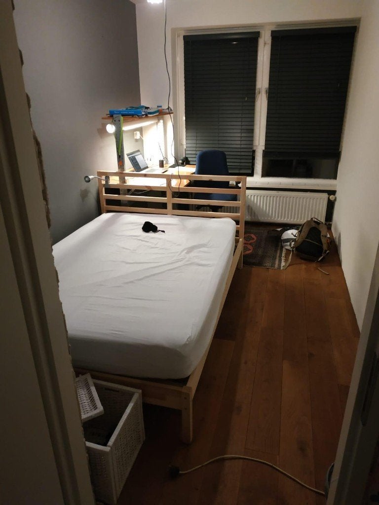 TARVA Bed frame, pine/Luröy, Ophalen, Gebruikt, Bruin, Tweepersoons
