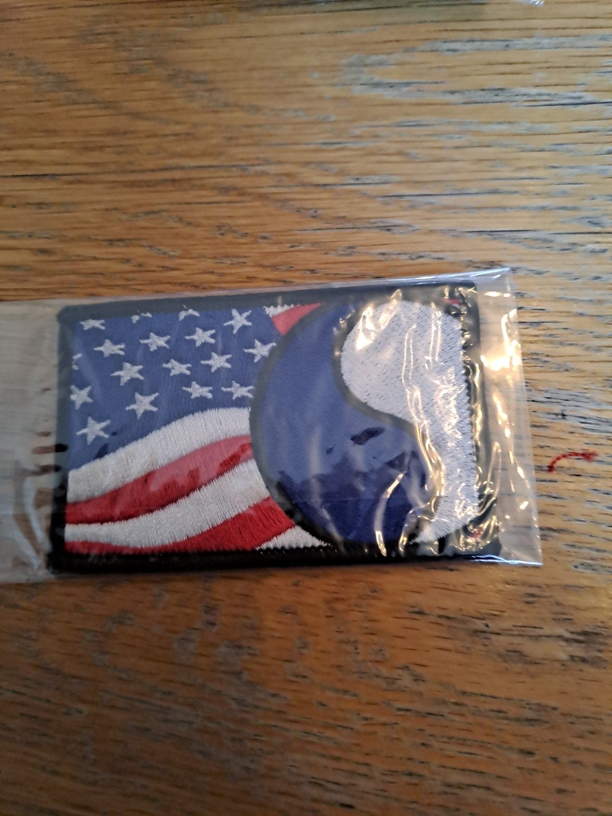 Amerikaanse Vlag Patch met Rangers en Nummer 1, Verzamelen, Ophalen of Verzenden, Nieuw, Overige typen