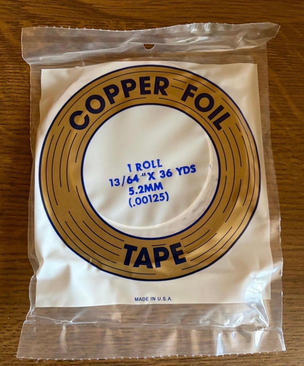 105x  Copper Foil 13/64” 5,2mm Tiffany glas-in-lood, Overige thema's, Nieuw, Overige merken, Bruin