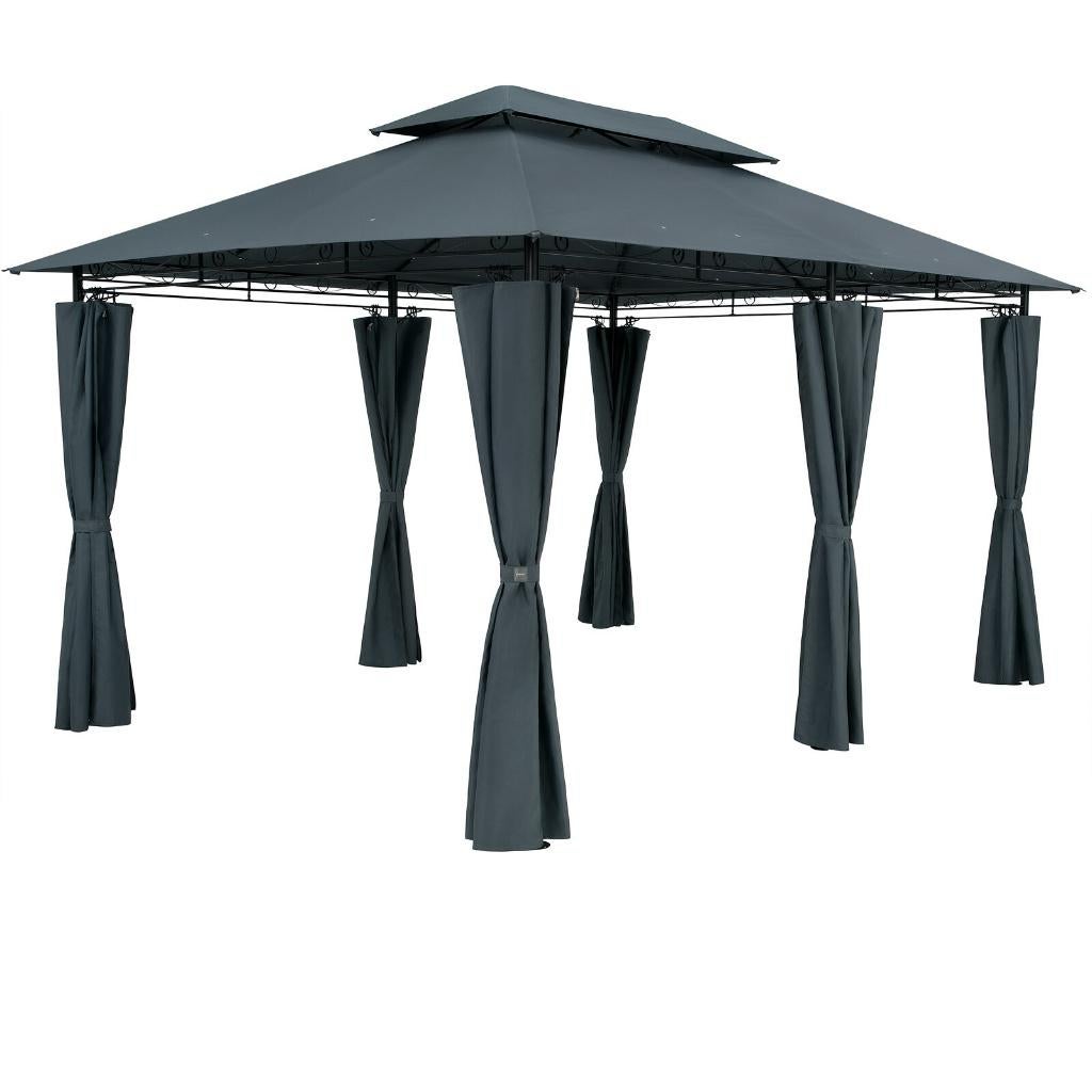 Partytent paviljoen pagodetent 3x4m Antraciet GRATIS BEZORGD, Verzenden, Minder dan 4 meter, Nieuw, Nvt