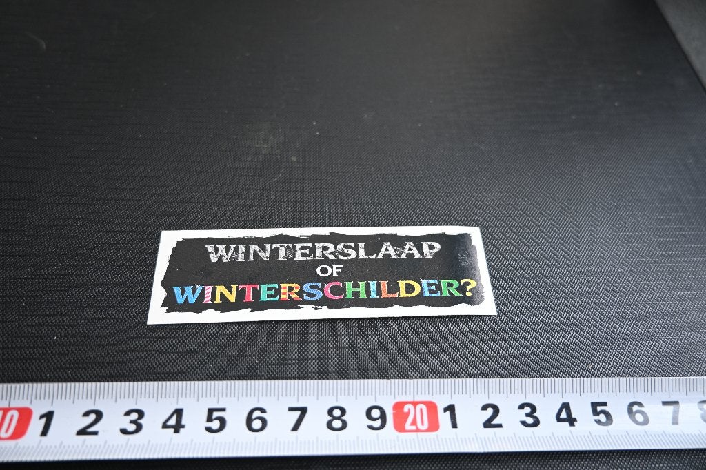 sticker Winterslaap of winterschilder ?  *, Ophalen, Zo goed als nieuw