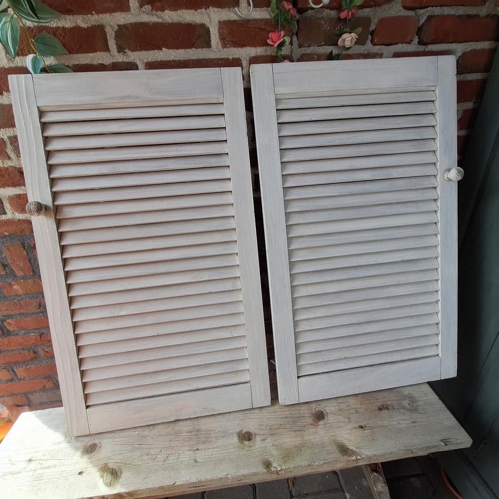 2 Louvre deurtjes, Huis en Inrichting, Ophalen of Verzenden