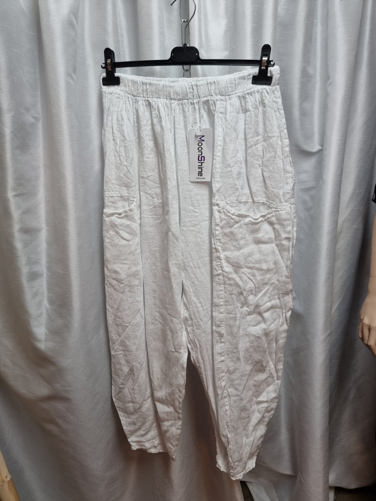 Sale linnen broek Moonshine, Kleding | Dames, Overige kleuren, Nieuw, Ophalen of Verzenden, Moonshine