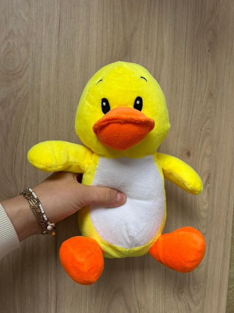 Nieuwe gele knuffeleend, Ophalen of Verzenden, Nieuw, Geel, Eend