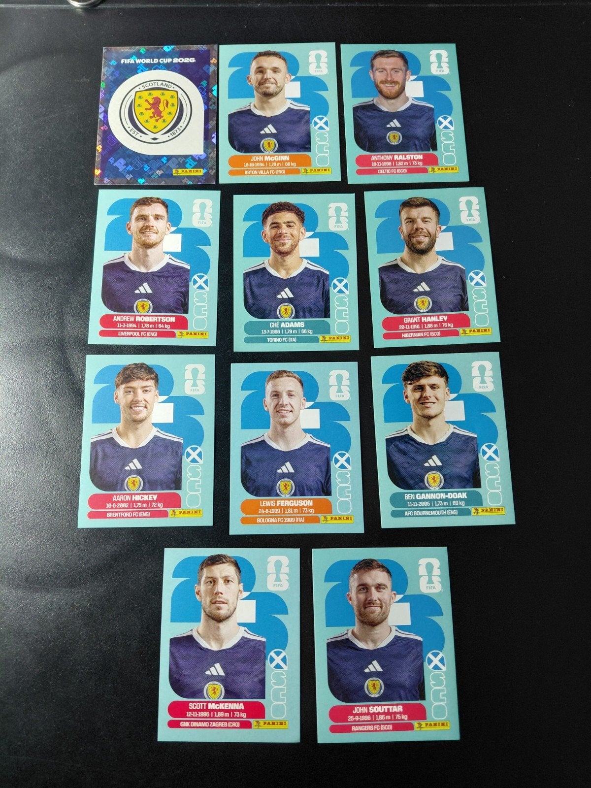 Schotland (panini wk 2026 stickers), Ophalen of Verzenden, Nieuw, Buitenlandse clubs, Poster, Plaatje of Sticker