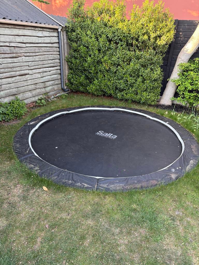 Salta Royal Base Ground Trampoline - 427 cm, Ophalen, Gebruikt