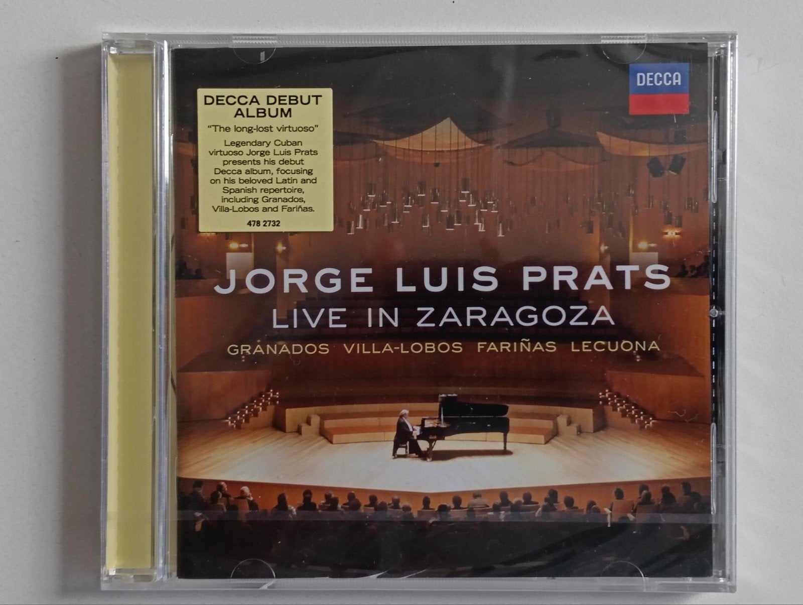 Jorge Luis Prats - Live in Zaragoza, Modernisme tot heden, Inclusief doosje, Ophalen of Verzenden, Album