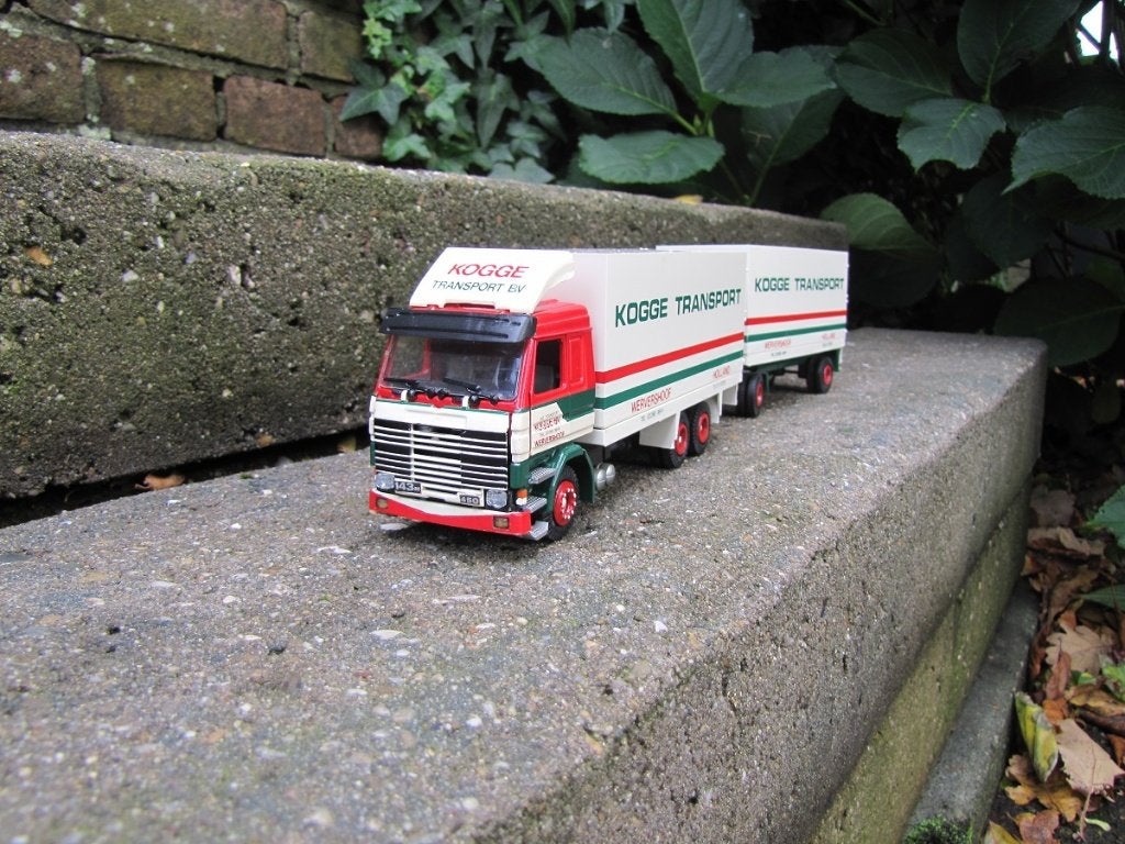 Tekno Scania 143M Kogge transport Wervershoof., Hobby en Vrije tijd, Modelauto's | 1:50, Ophalen of Verzenden, Nieuw, Bus of Vrachtwagen