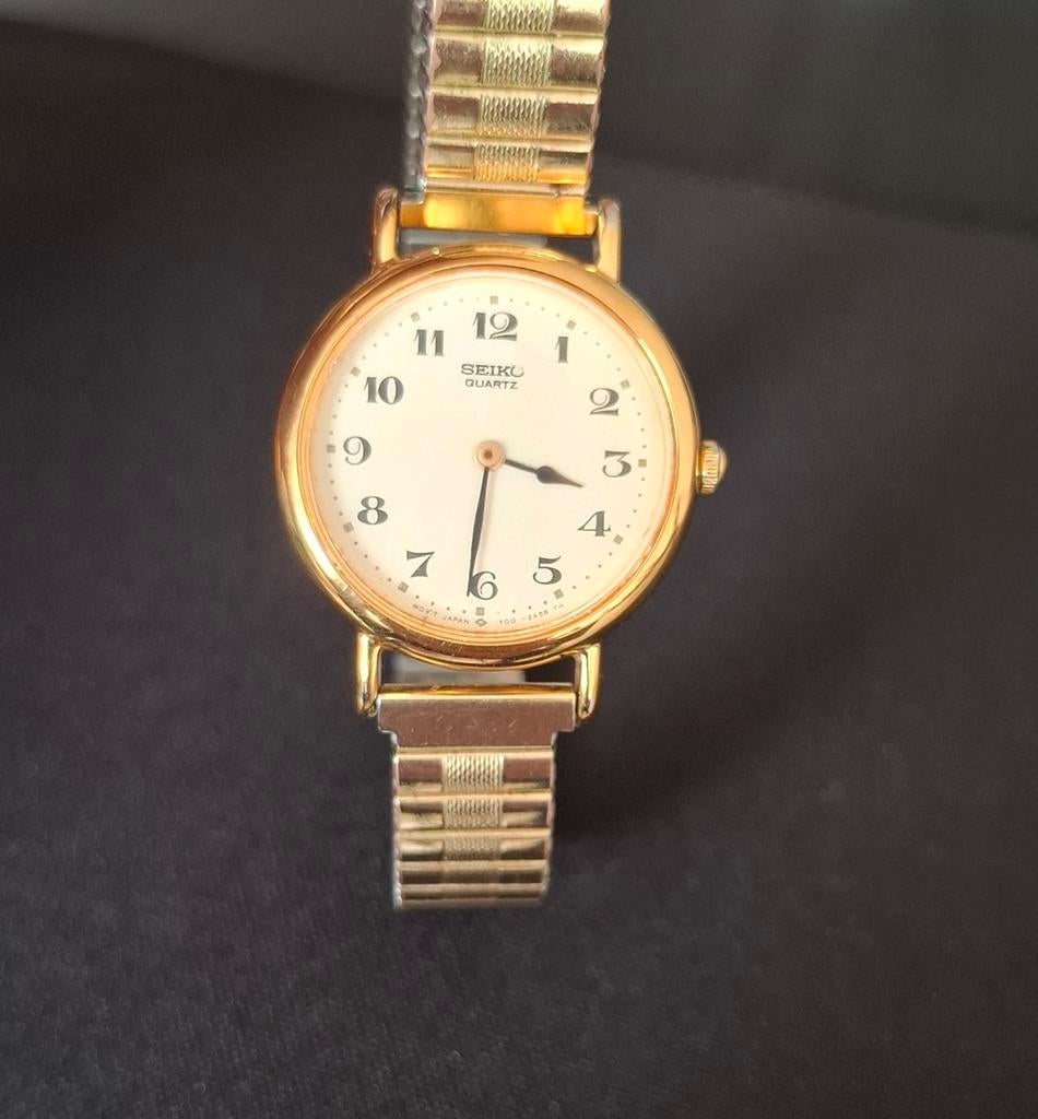 Elegant Seiko Quartz Dameshorloge Goudkleurig, Ophalen of Verzenden, Overige materialen