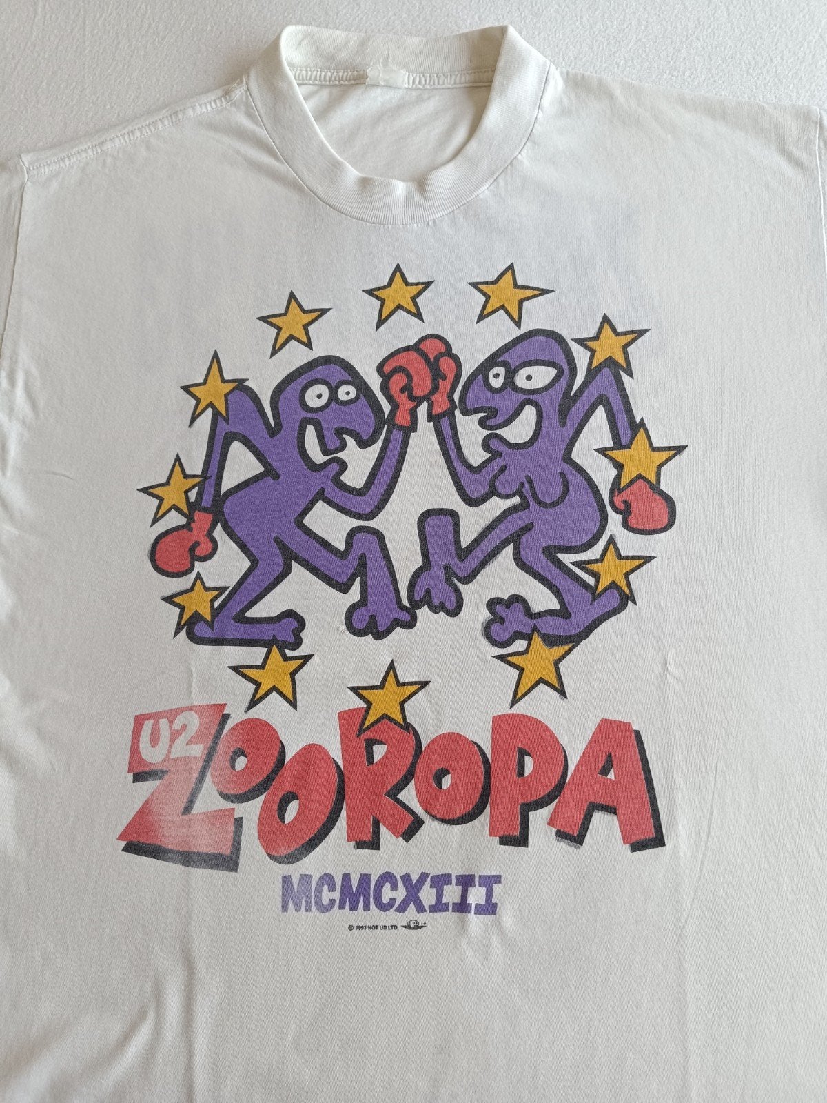 Vintage U2 Zooropa 1993 Tour T-shirt, Verzamelen, Ophalen of Verzenden, Gebruikt, Kleding