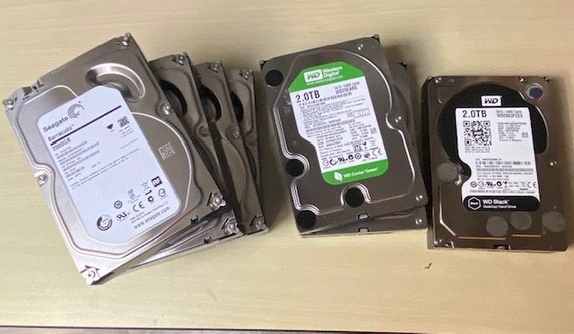 Diverse HDD's: Seagate Barracuda & WD Green/Black 2TB, Computers en Software, Harde schijven, Intern, Gebruikt, Server, Ophalen of Verzenden