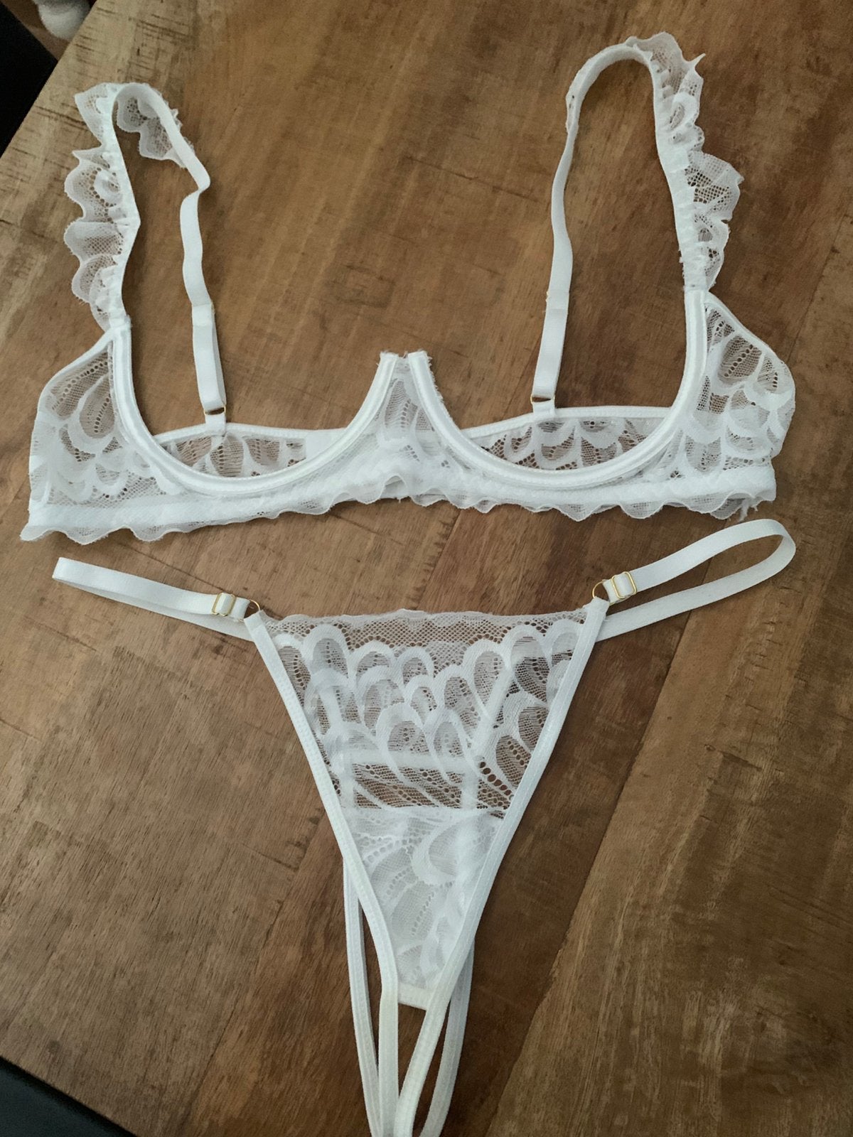 Mooi kanten lingerie, Ophalen of Verzenden, Wit, Body of Korset