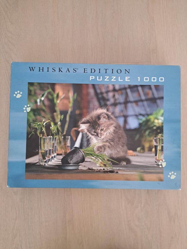 Whiskas Edition Katten Puzzel 1000 Stukjes, Ophalen of Verzenden, 500 t/m 1500 stukjes, Gebruikt, Legpuzzel