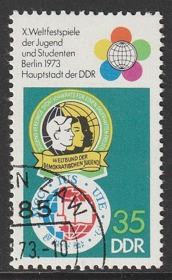 DDR 1973 1866 Embleem Studenten, Gest, Ophalen of Verzenden, DDR, Gestempeld
