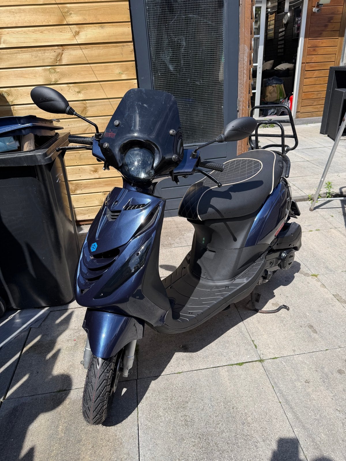 Piaggio Zip  4 takt 80 cc Scooter - Blauw, Goede Staat, Gebruikt, Maximaal 45 km/u, Zip, Ophalen of Verzenden