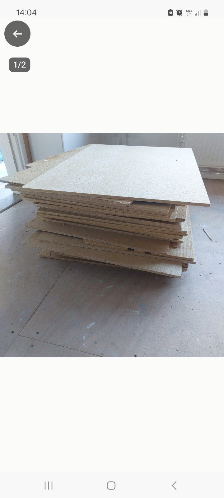 Houtvezelplaten gratis ondervloerplaten, Ophalen, Gebruikt, Hout, Minder dan 20 mm