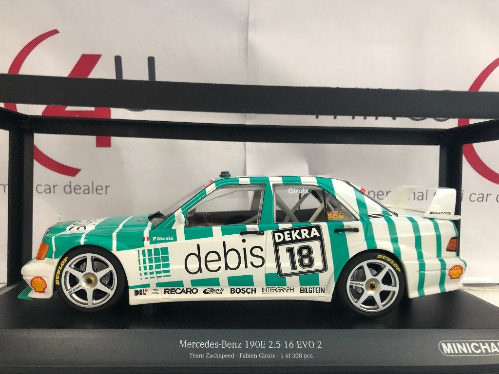 Minichamps 1:18 Mercedes-Benz 190E 2.5-16 No.18, DTM 1991, Ophalen of Verzenden, Nieuw, Auto, MiniChamps