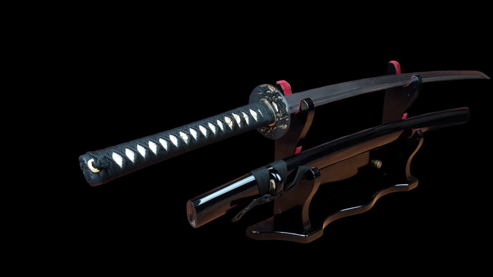 damast staal Scherp Japans samurai zwaard - katana - sabel, Ophalen of Verzenden, Overige soorten, Azië, Zwaard of Sabel