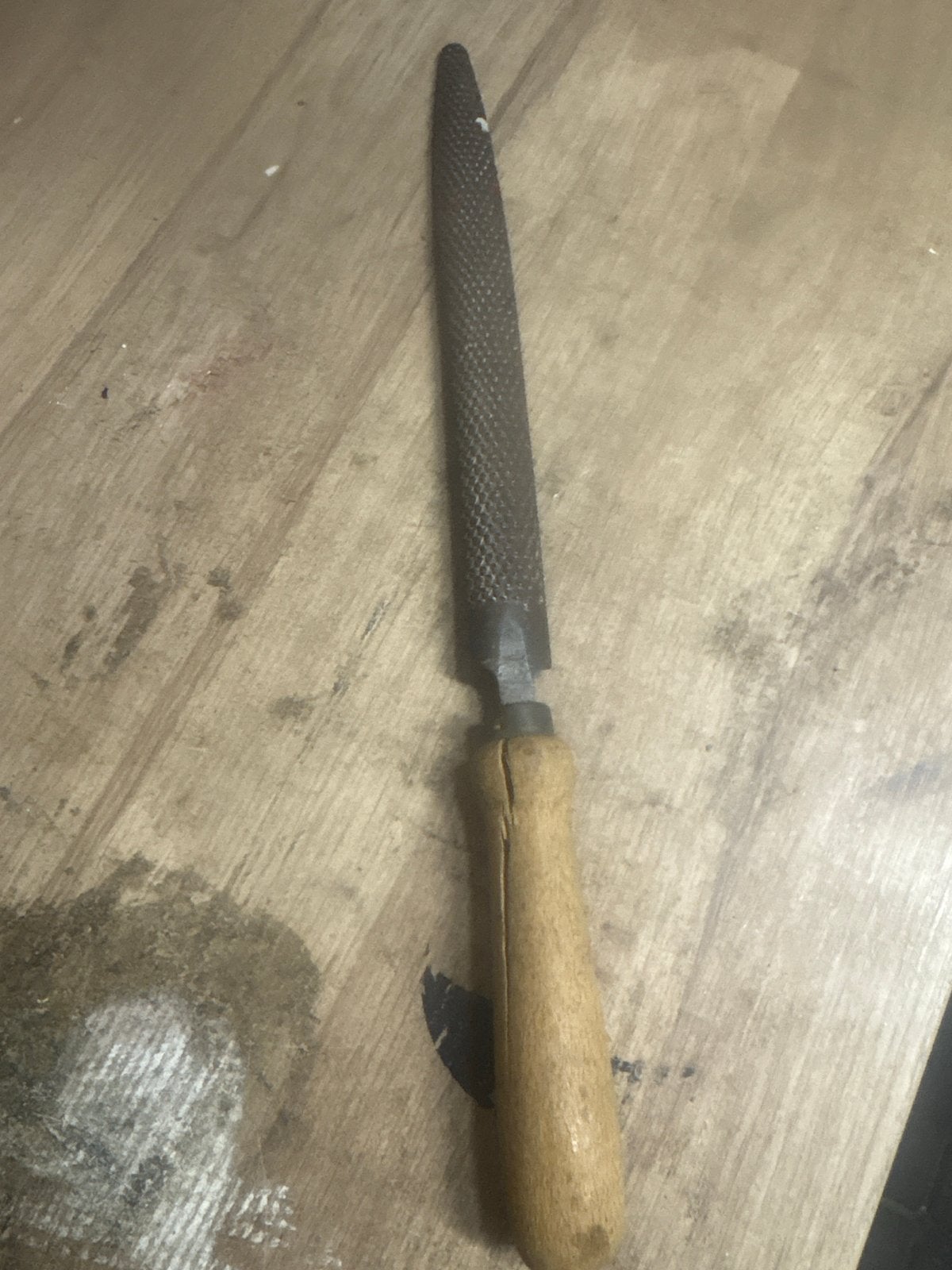 Gebruikte vijl met houten handvat, Ophalen of Verzenden, Gebruikt, Vijl/Rasp, Overige merken