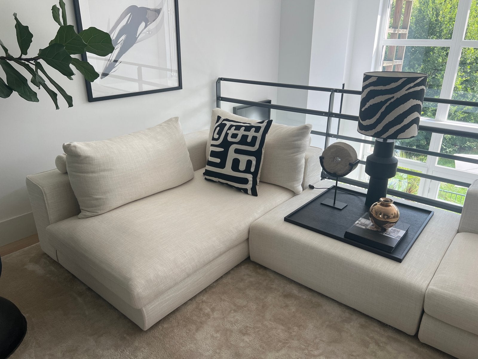 Camerich Casa Designbank met bredere Freetown-kussens, Ophalen, Zo goed als nieuw, Stof