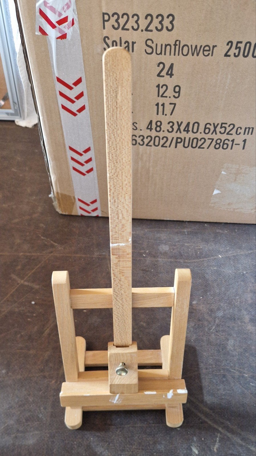 Houten mini ezel voor schilderen of decoratie, Ophalen of Verzenden, Zo goed als nieuw, Ezel