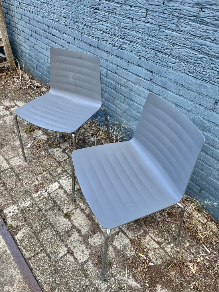 Andreu World Flex Chairs 2 stuks, Ophalen, Grijs