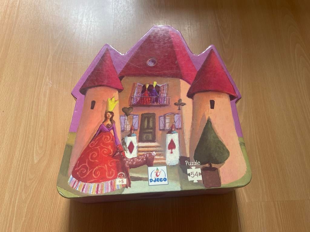 Djeco Dame de Coeur puzzel 54 stukjes, Ophalen of Verzenden, 10 tot 50 stukjes, Zo goed als nieuw, 6 jaar of ouder
