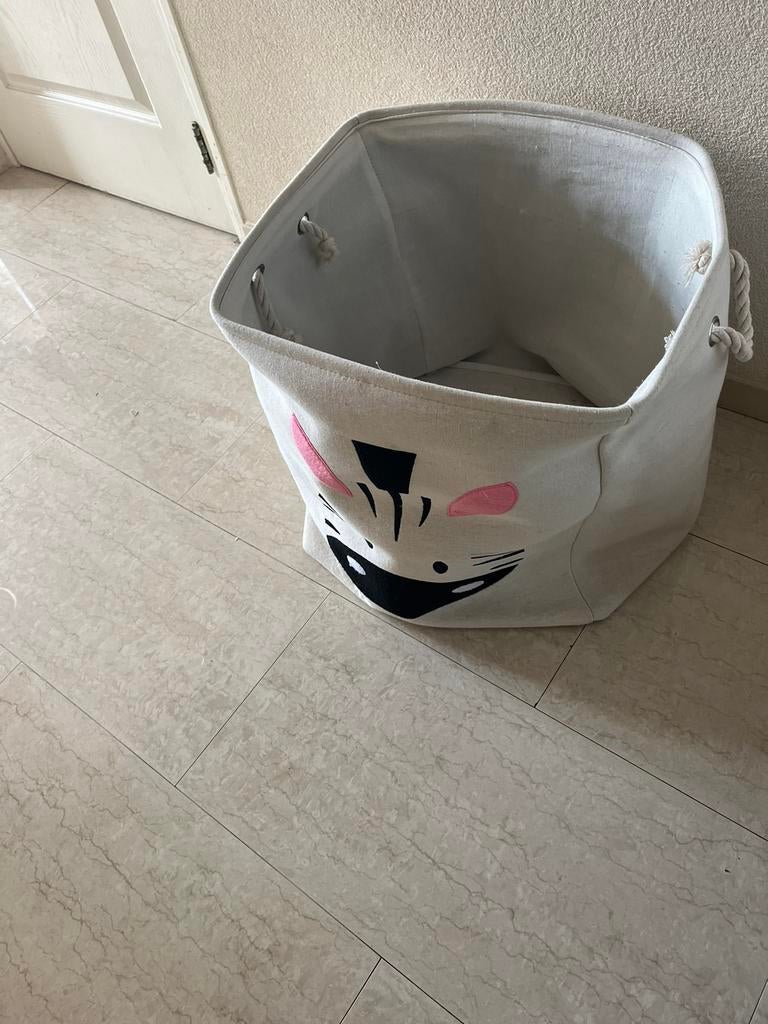 Speelgoed manden groot. Weinig gebruikt, Ophalen of Verzenden, Gebruikt, Rond, Riet