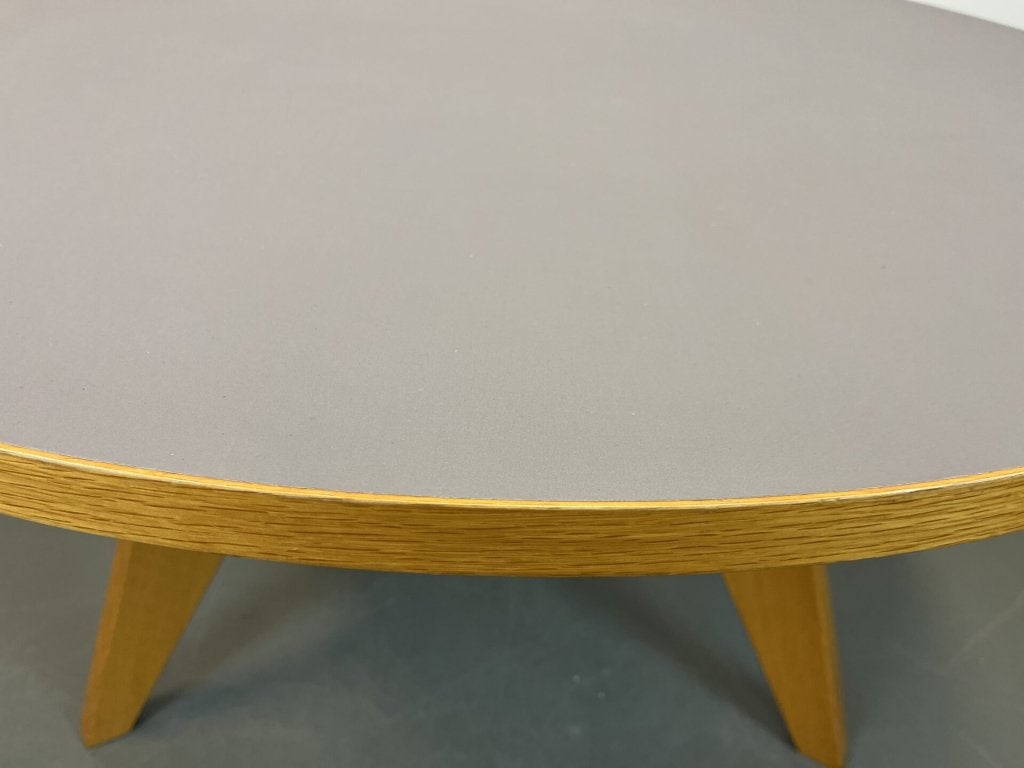 Vitra Prouve Tafel Rond Hout Ø120 cm, Niet ingevuld, Zo goed als nieuw, Niet ingevuld, Niet ingevuld