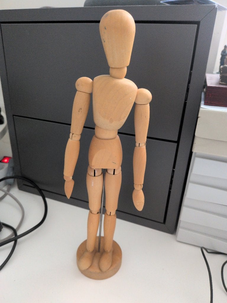 Tekenpop hout, mannequin, Hobby en Vrije tijd, Tekenen, Ophalen of Verzenden, Gebruikt, Overige typen