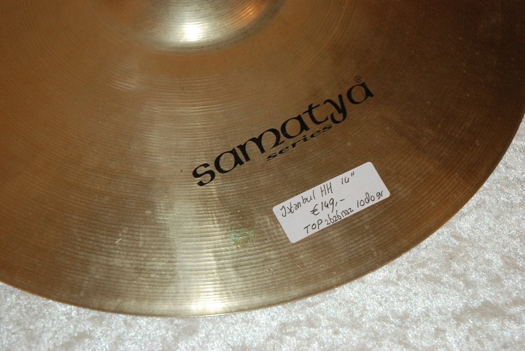 Istanbul Samataya Mehmet hihats 1080/1321gr 14 inch, Gebruikt, ., Drums of Percussie, Ophalen of Verzenden