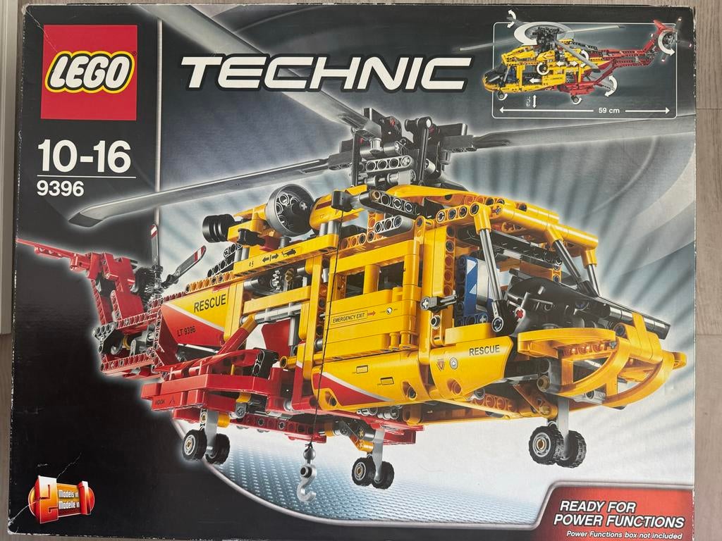 LEGO Technic 9396 Helikopter - compleet in originele doos, Compleet, Lego, Ophalen of Verzenden, Zo goed als nieuw
