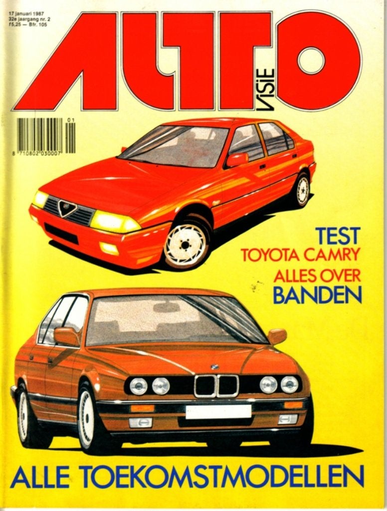 Autovisie test Toyota Camry 2.0 XLi Januari 1987, Ophalen of Verzenden, Gelezen, Toyota