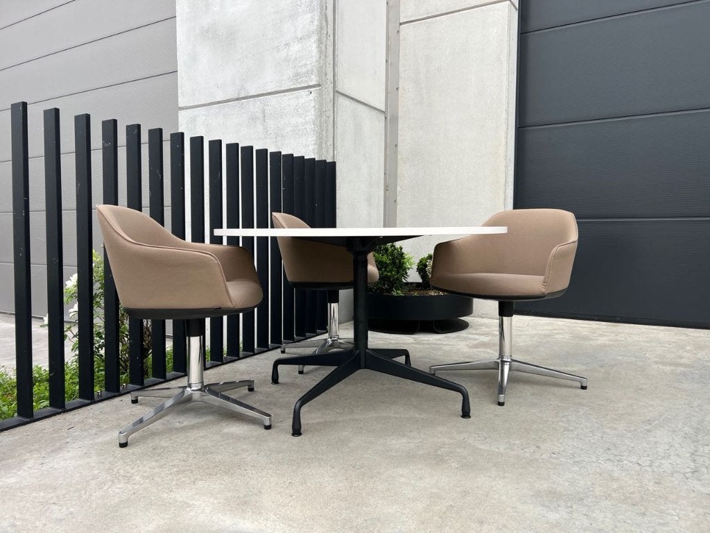 Vitra Eames segmented tafel, 120 cm, Overige houtsoorten, Verzenden, Design, Rond