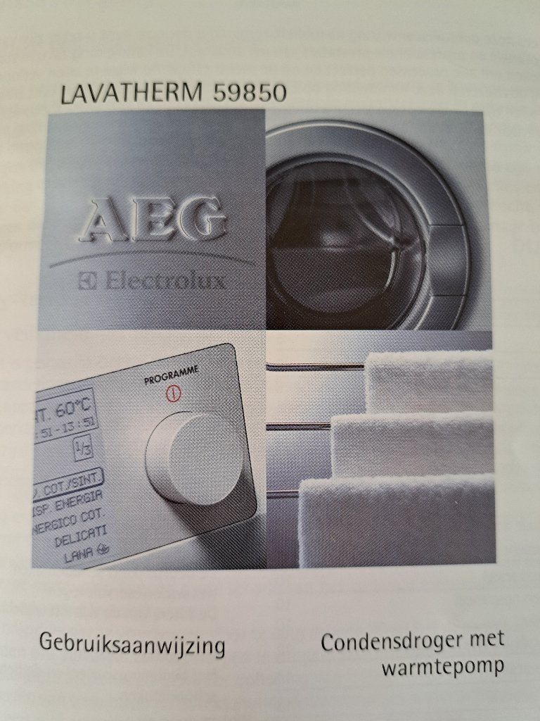 Condensdroger met warmtepomp, Witgoed en Apparatuur, Ophalen, 6 tot 8 kg, Gebruikt, Anti-kreukfase