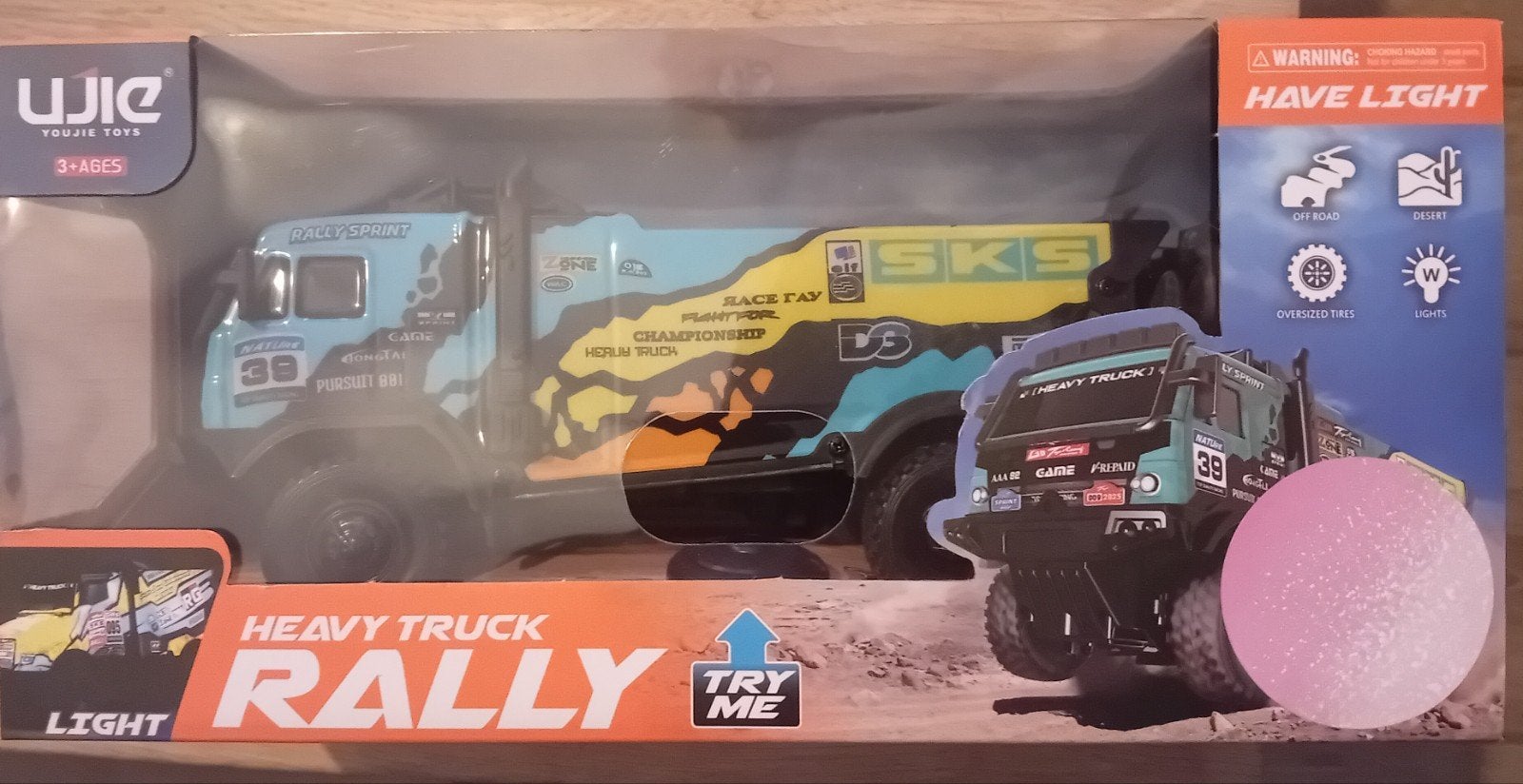 Nieuwe Heavy Truck Rally met Licht - Speelgoed Vrachtwagen, Onbekend, Nieuw, Ophalen of Verzenden, WJIE YOUJIE TOYS