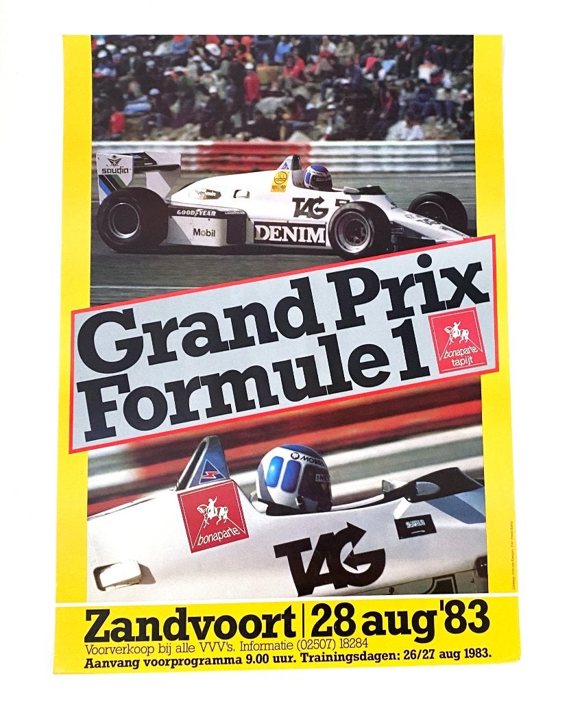 Circuit Zandvoort – Grand Prix Formule 1 1983, Verzenden, Zo goed als nieuw, Auto's