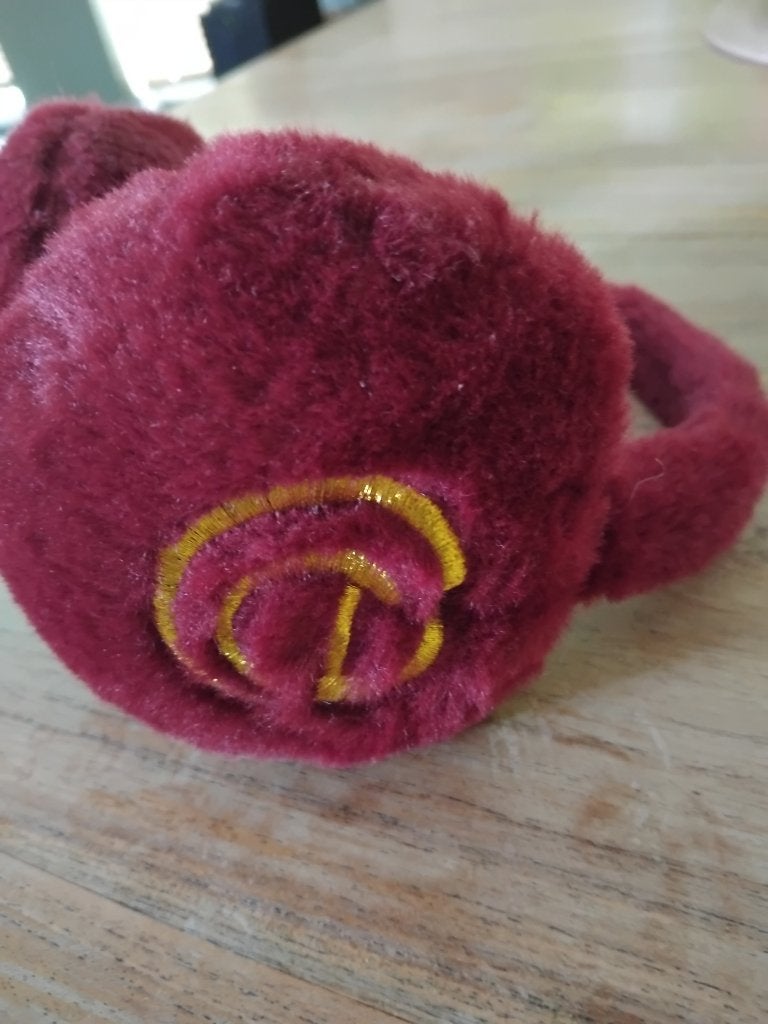 Efteling Oorkappen - Bordeauxrood met Logo, Ophalen, Efteling, Hoed, One size fits all