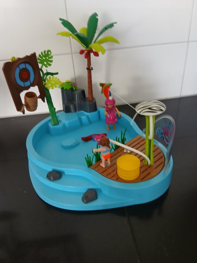 Playmobil Zwembad, Ophalen of Verzenden, Zo goed als nieuw, Complete set, Overige typen
