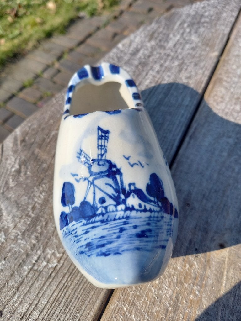 delfsblauw klomp, Huis en Inrichting, Ophalen, Blauw, Overige stijlen, Zo goed als nieuw