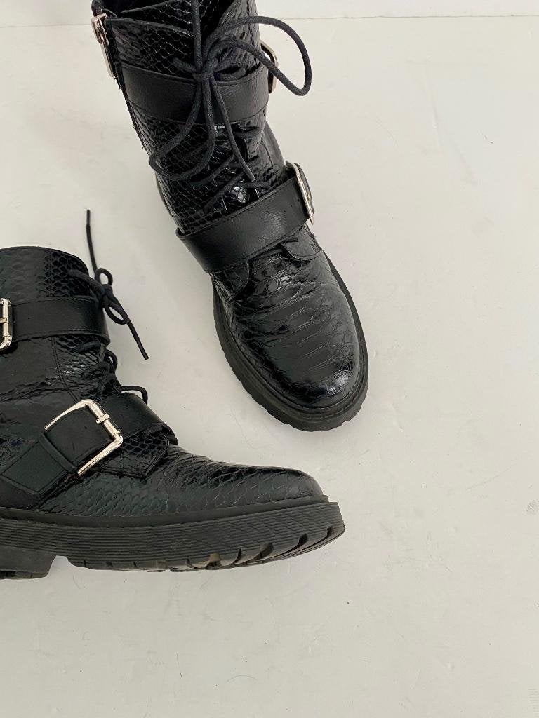 i618 Bleu Box maat 40 boots lage laarzen zwart schoenen, Blue Box, Zwart, Ophalen of Verzenden, Zo goed als nieuw